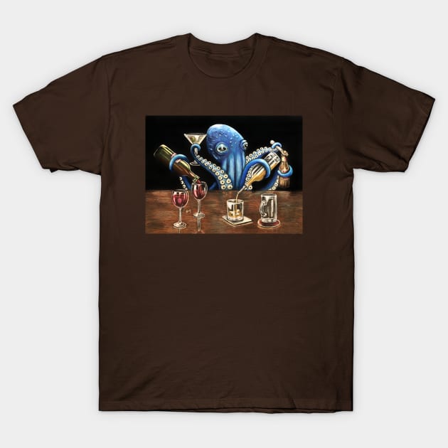 "OctoBar" - OctoKick collection T-Shirt by GardenPartyArt